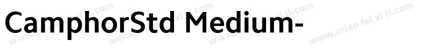 CamphorStd Medium字体转换